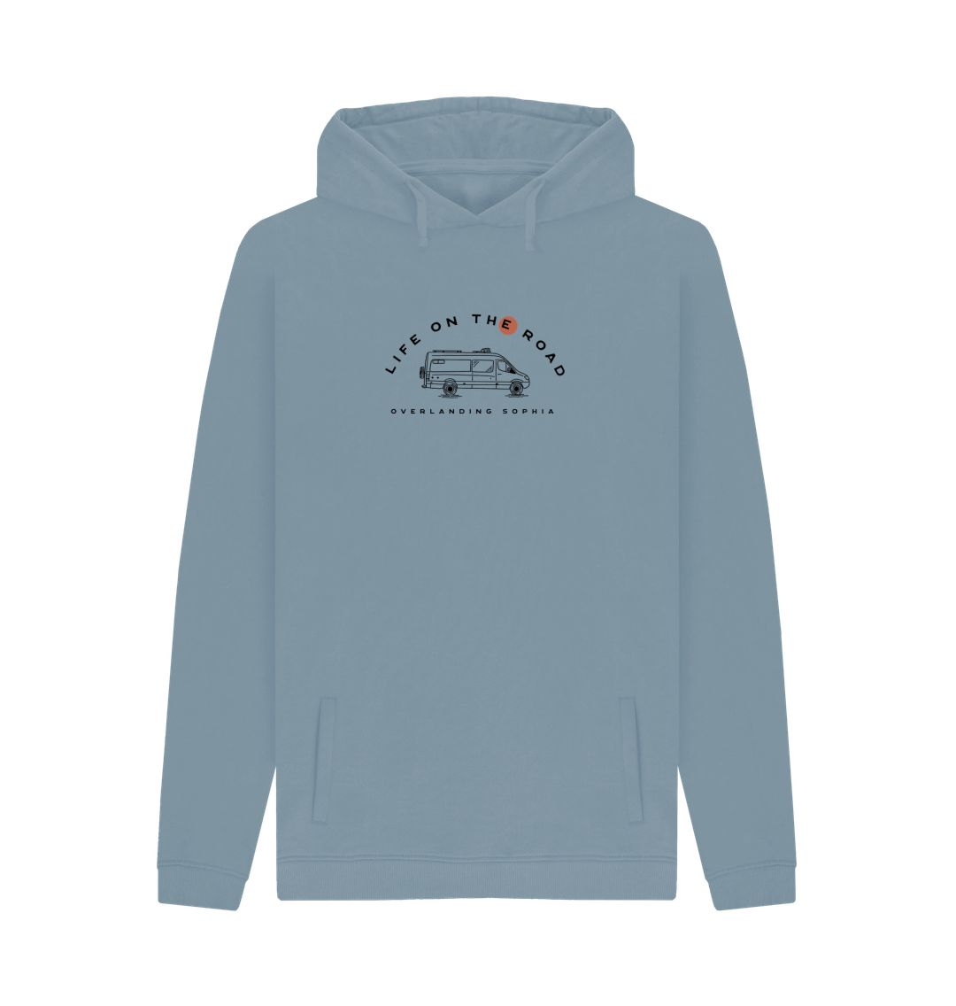 Stone Blue Men's Van Life Hoodie in Light