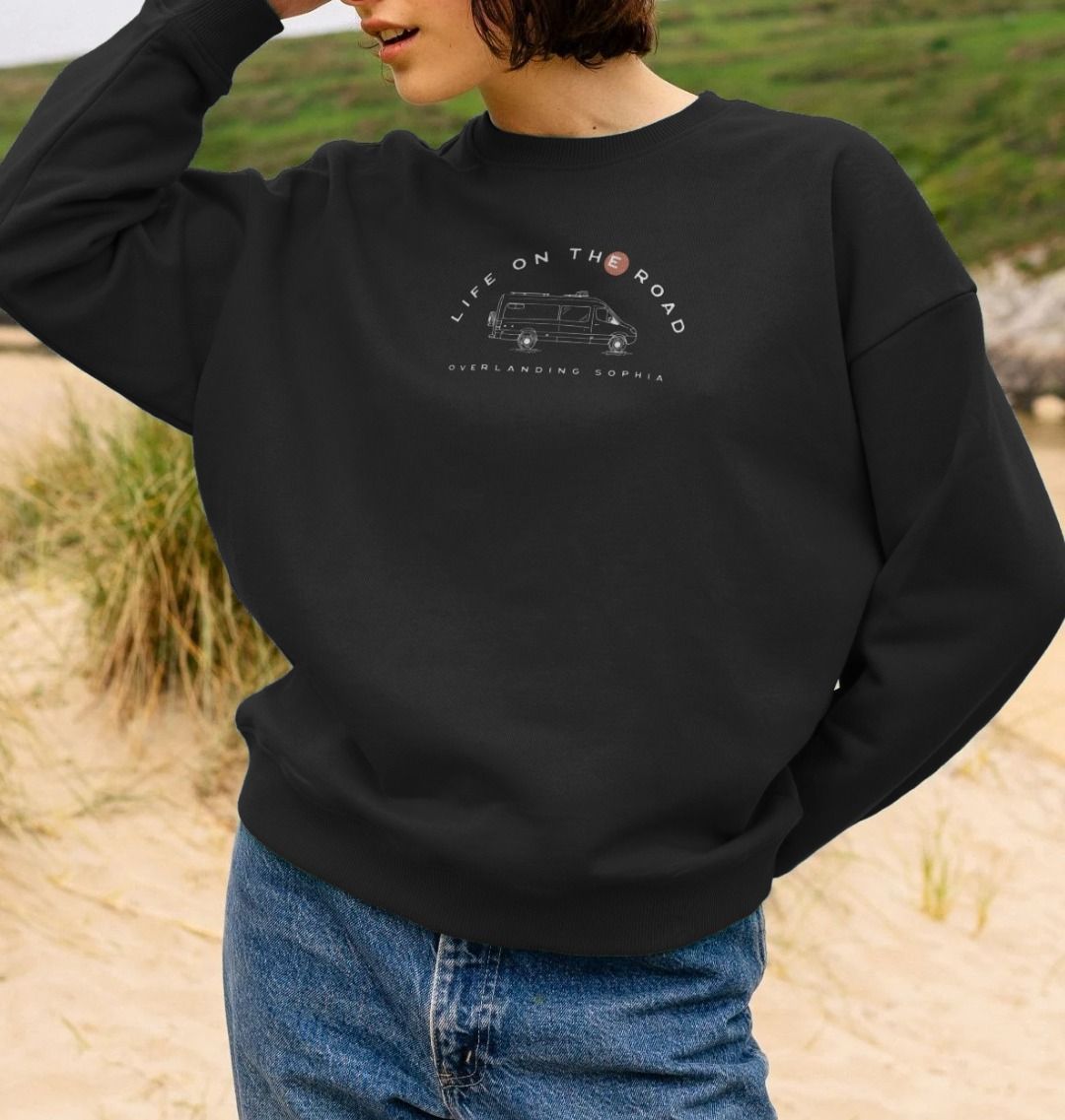 Women's Van Life Oversize Sweater in Dark