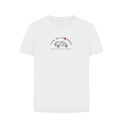 White Women's Van Life Tee in Light