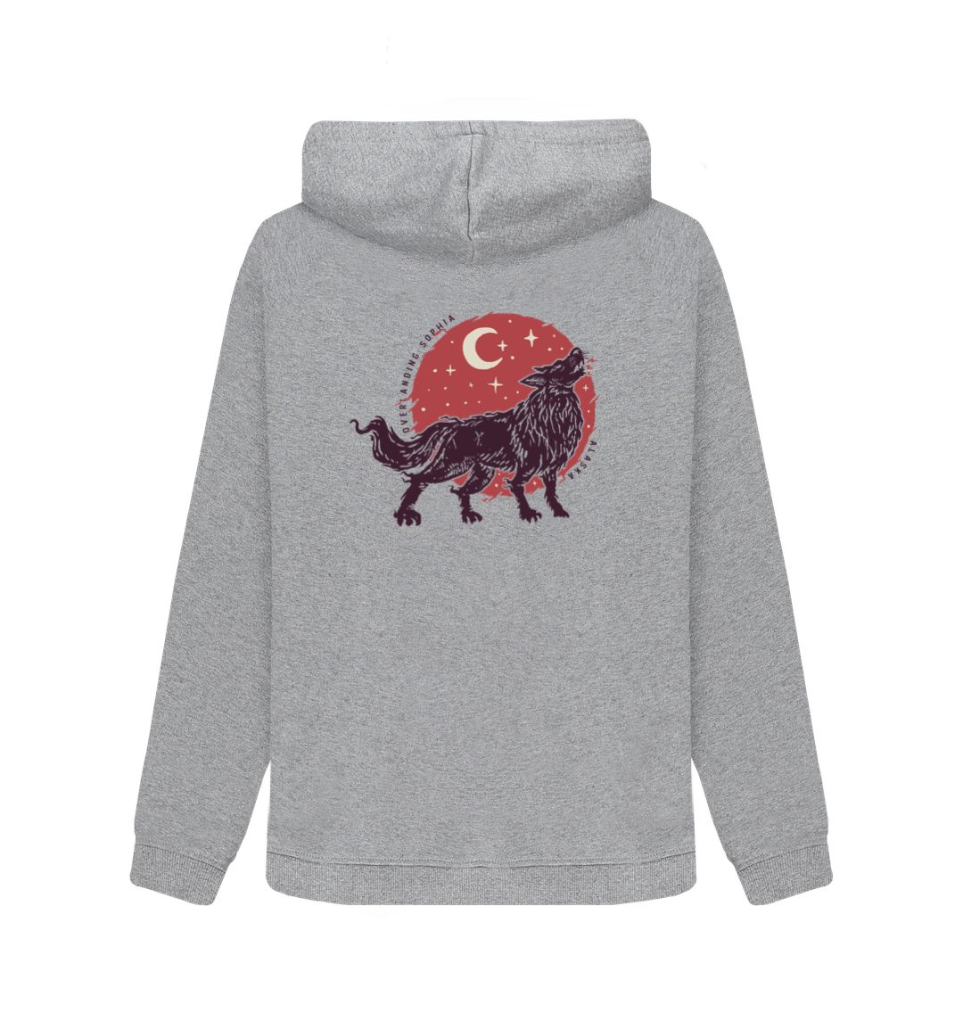 Women's Black Wolf Hoodie - LIMITED EDITION