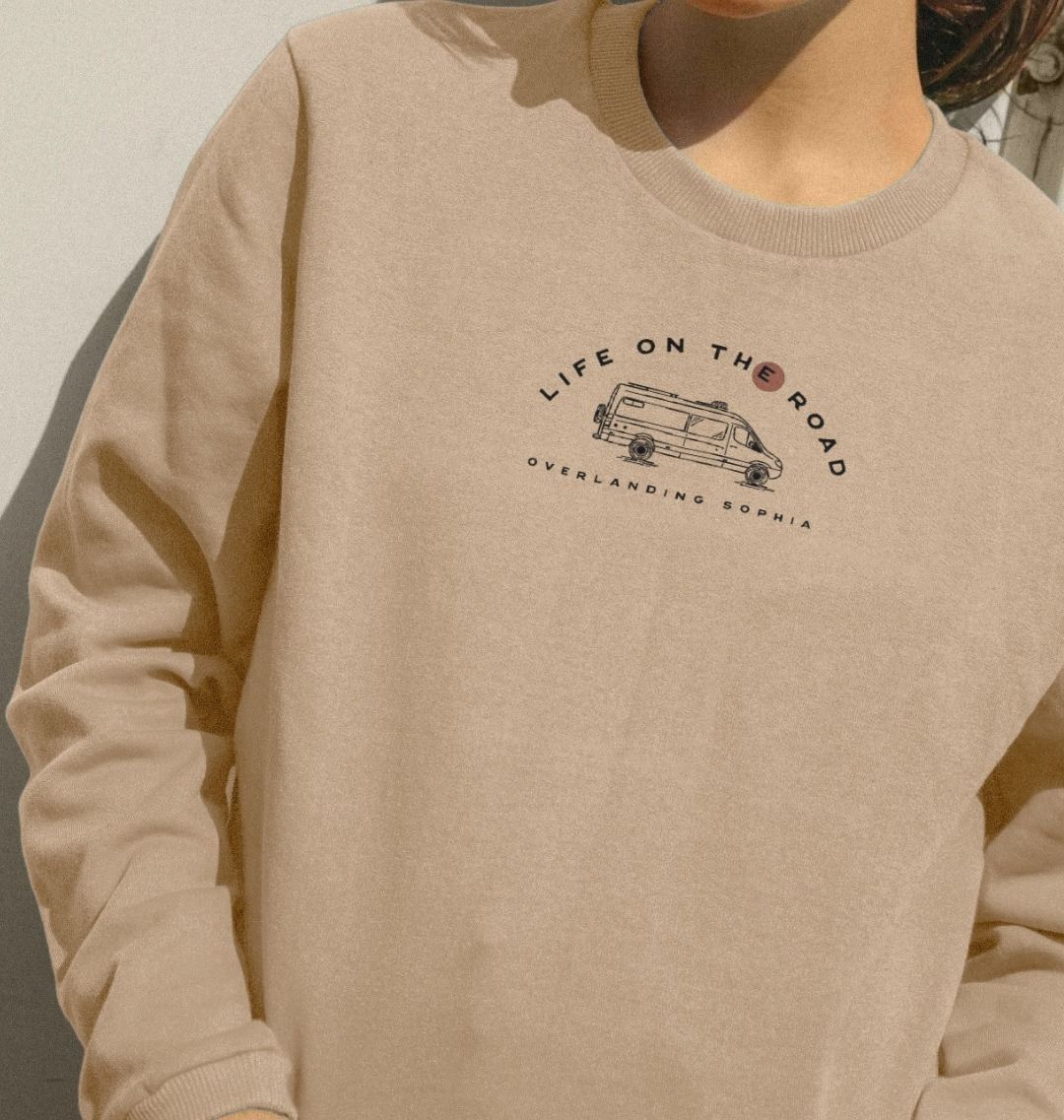 Women's Van Life Boxy Jumper in Light