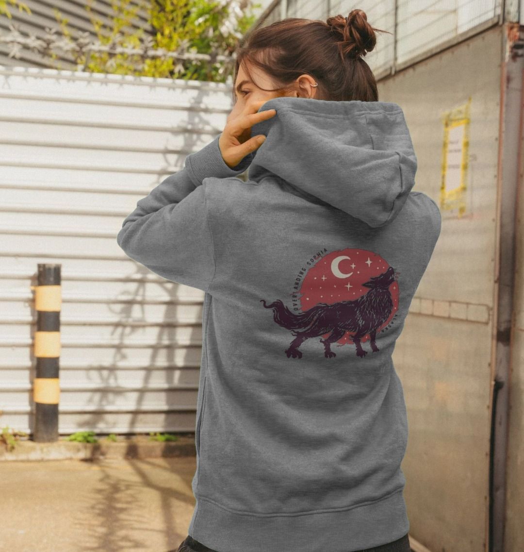 Women's Black Wolf Hoodie - LIMITED EDITION