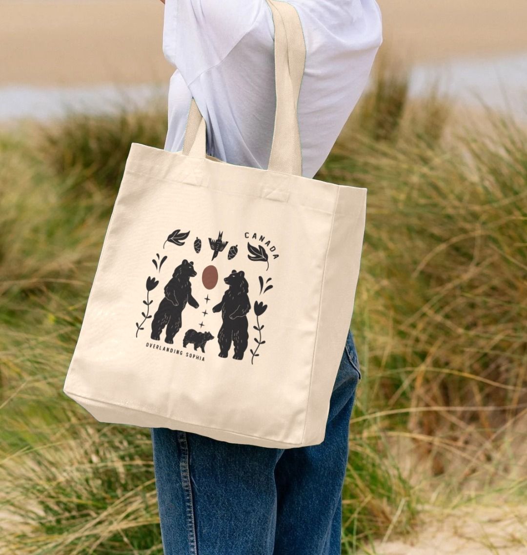 Wild Bear Folk Shopper Bag - LIMITED EDITION