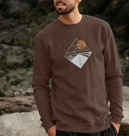 Men's Life on the Road Sweater in Dark