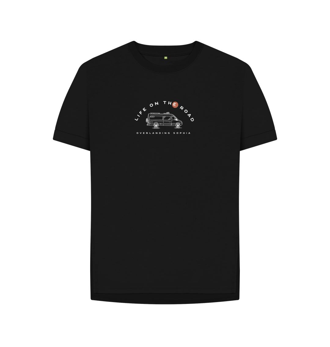 Black Women's Van Life Tee in Dark