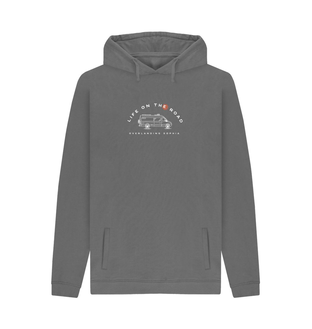 Slate Grey Men's Van Life Hoodie in Dark