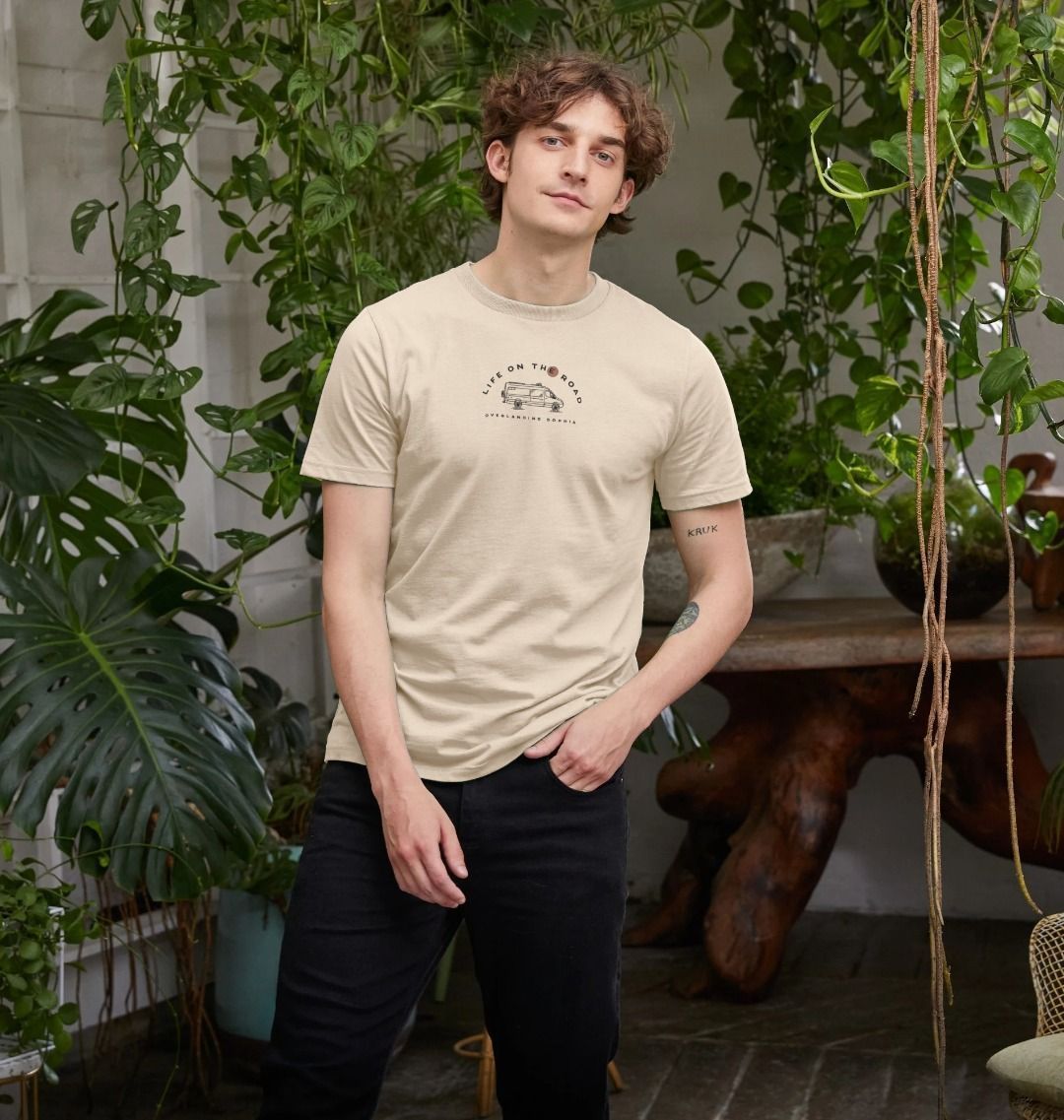 Men's Van Life Plain Tee in Light