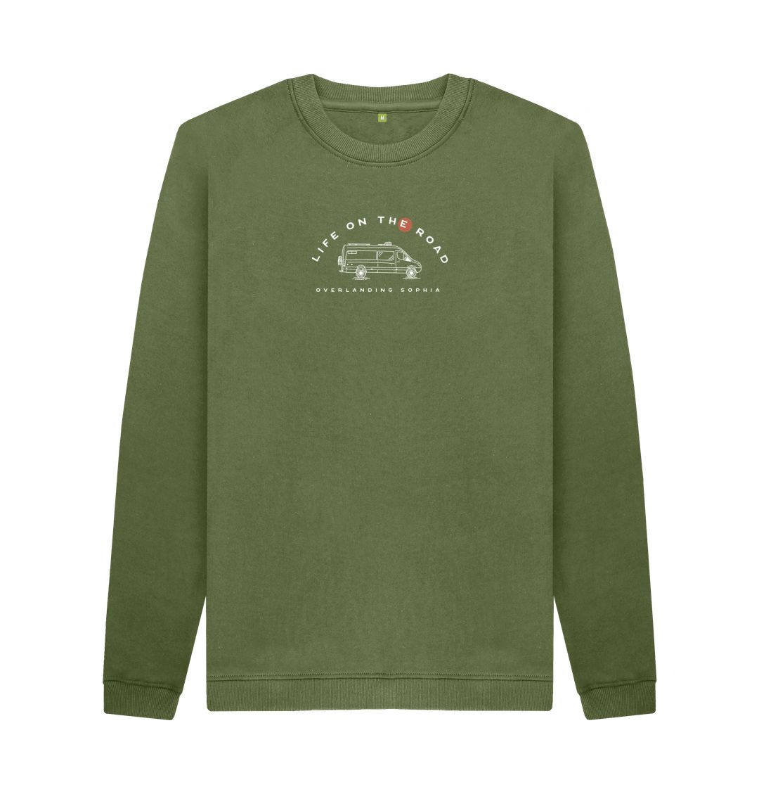 Khaki Men's Van Life Sweater in Dark