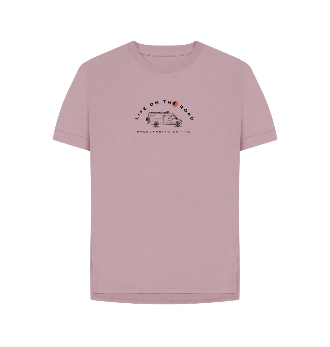 Mauve Women's Van Life Tee in Light