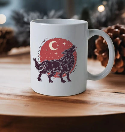 Black Wolf Coffee Mug