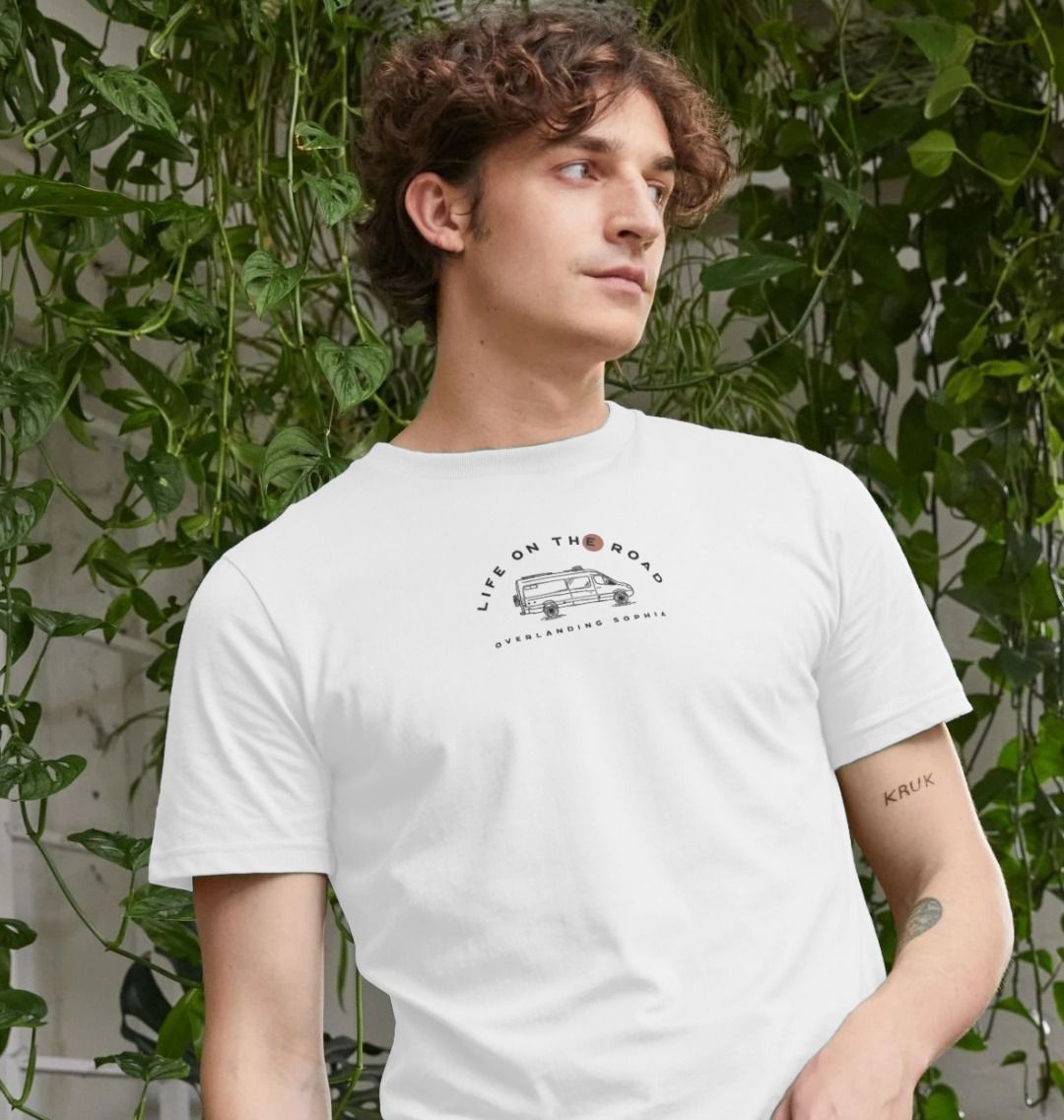 Men's Van Life Plain Tee in Light