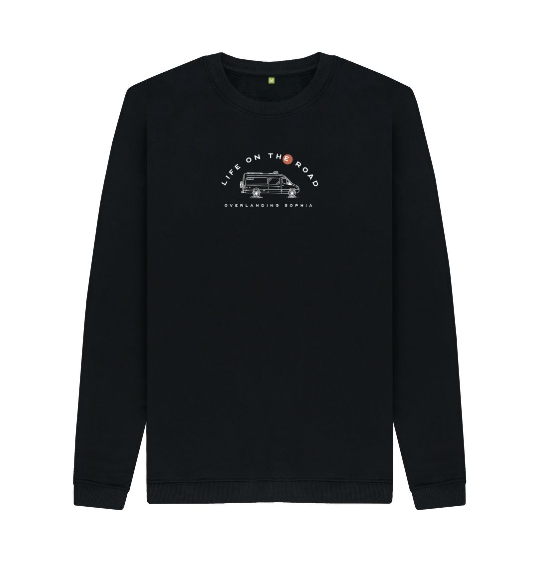 Black Men's Van Life Sweater in Dark