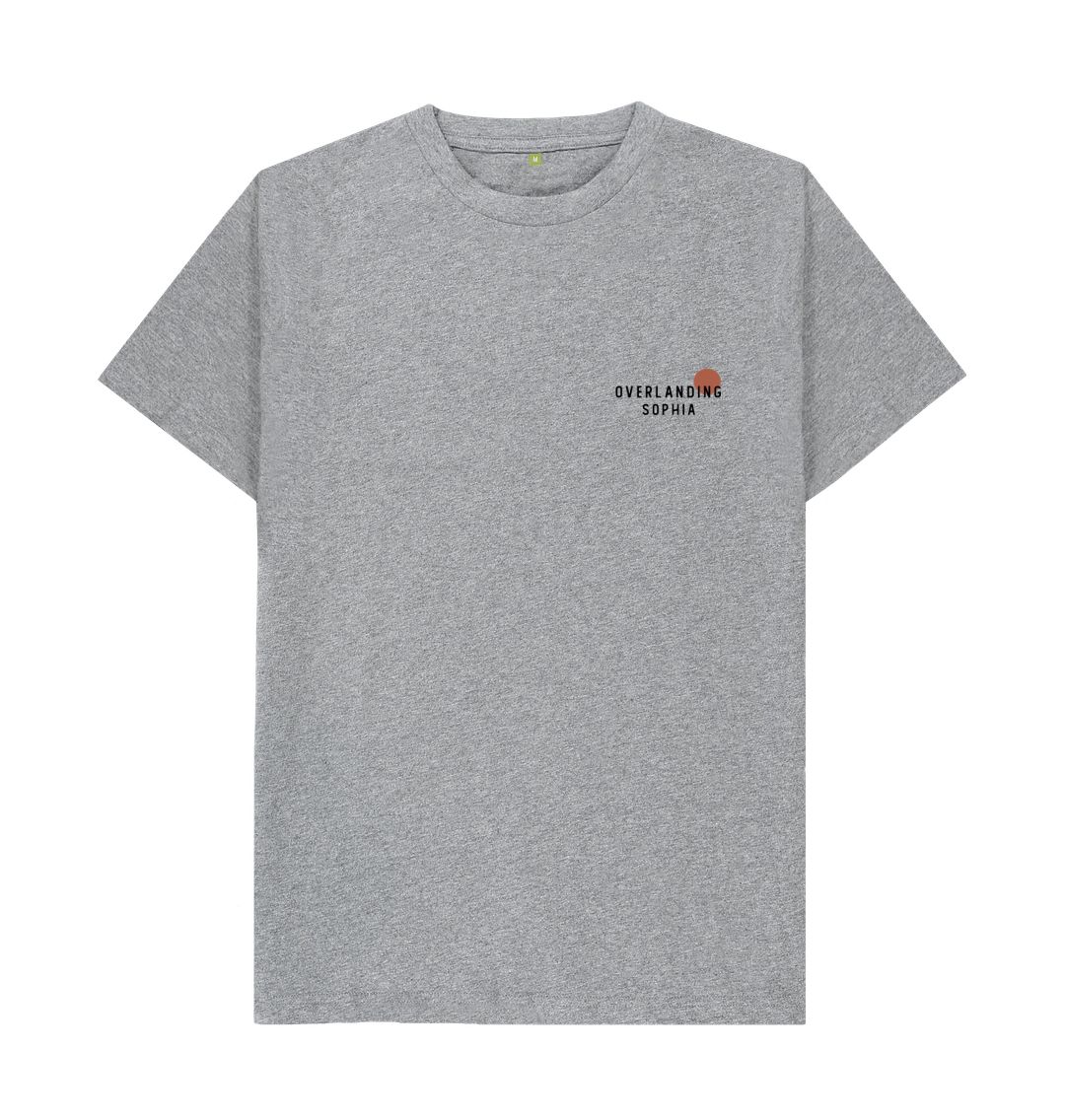 Athletic Grey Men's Overlanding Sophia Plain Tee in Light