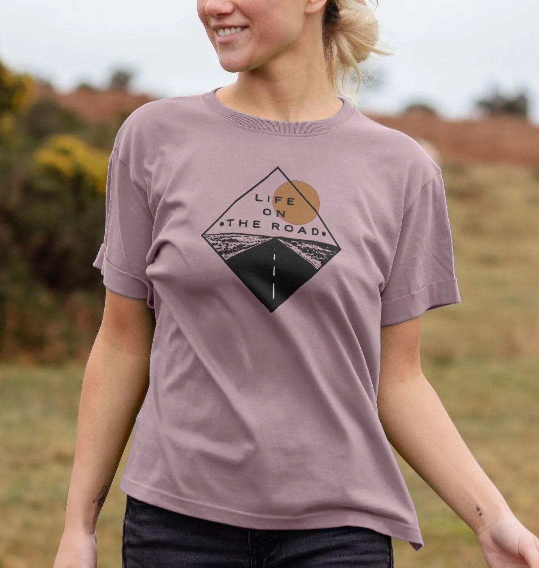 Women's Life on the Road Tee in Light