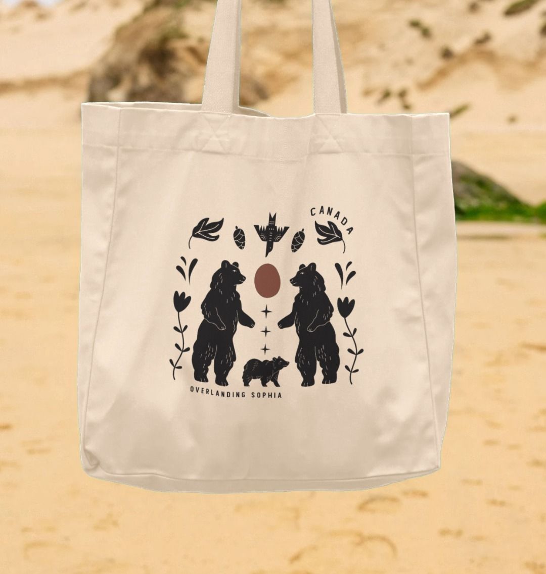 Wild Bear Folk Shopper Bag - LIMITED EDITION