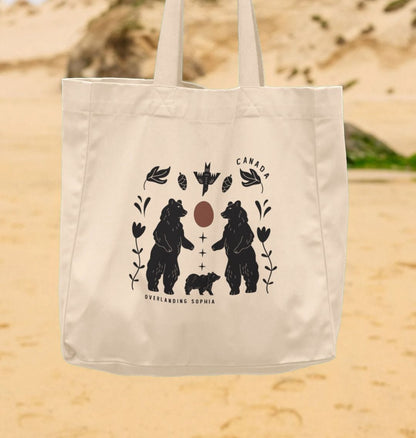 Wild Bear Folk Shopper Bag - LIMITED EDITION