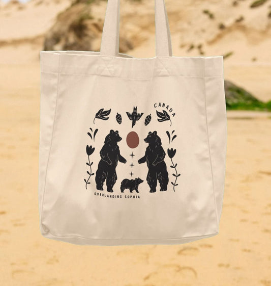 Wild Bear Folk Shopper Bag - LIMITED EDITION