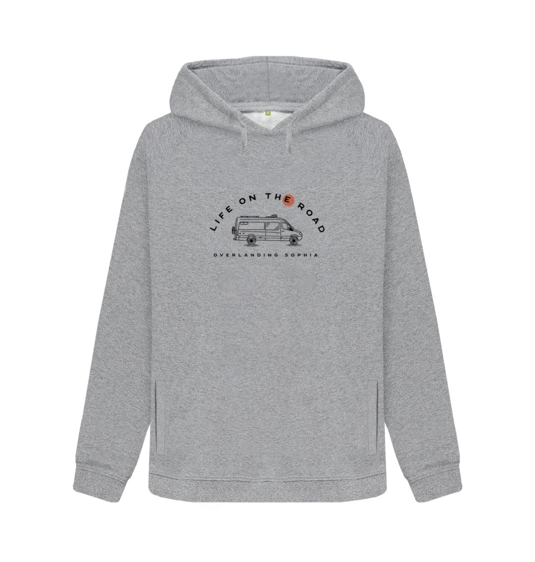 Light Heather Women's Van Life Hoodie in Light