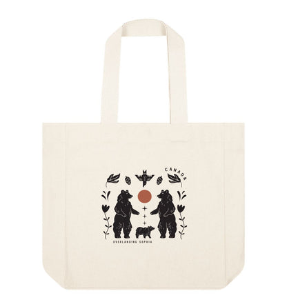 Natural Wild Bear Folk Tote Bag - LIMITED EDITION