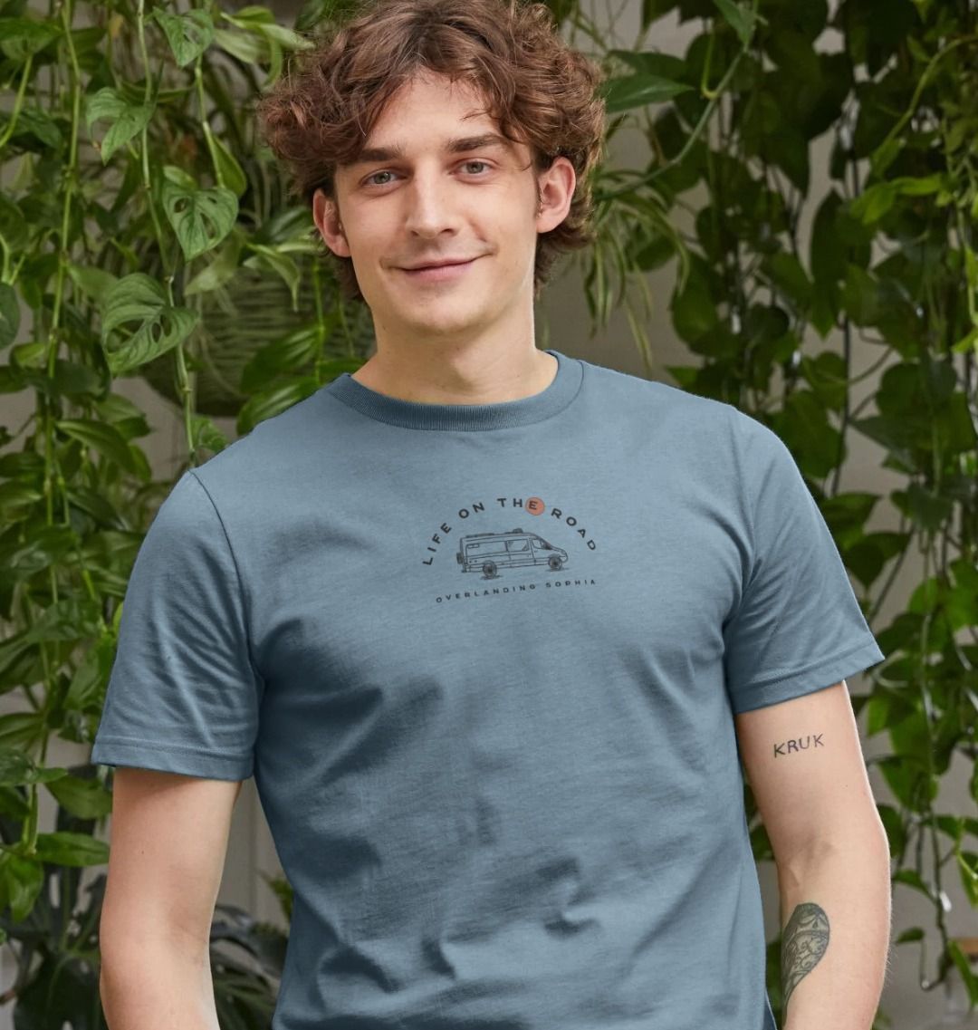 Men's Van Life Plain Tee in Light