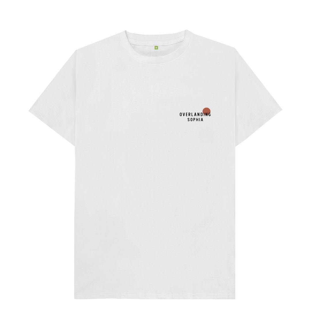 White Men's Overlanding Sophia Plain Tee in Light